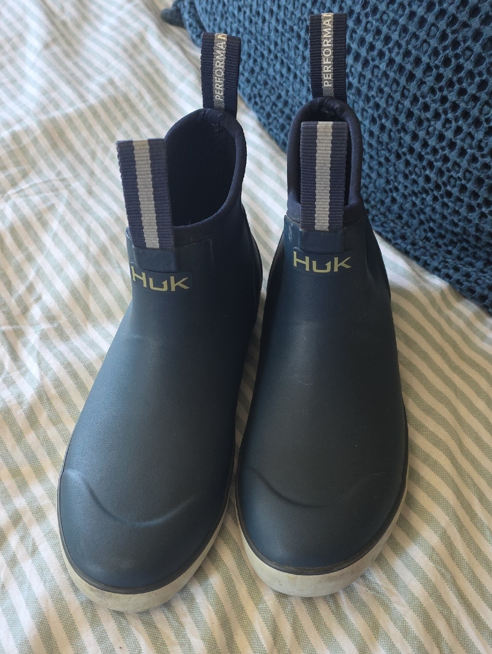 Huk Kids Navy and White Pull-On Water Shoes